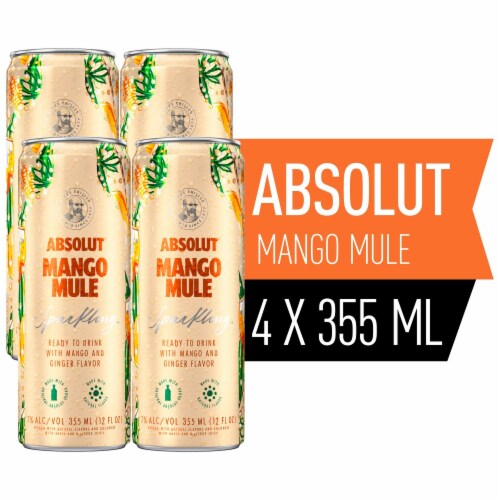 Absolut Mango Mule Sparkling 4x12oz Can