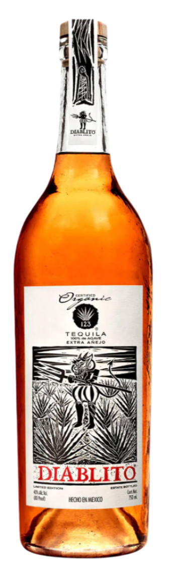 123 Diablito Tequila Extra Anejo Organic 750ml