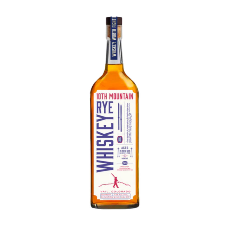 10th Mountain Whiskey High Rye Colorado 750ml