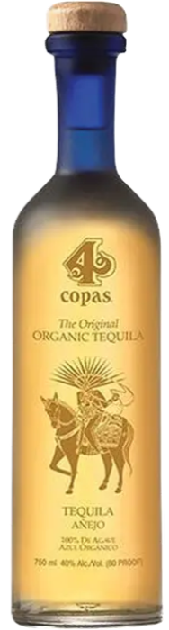 4 Copas Tequila Anejo 750ml