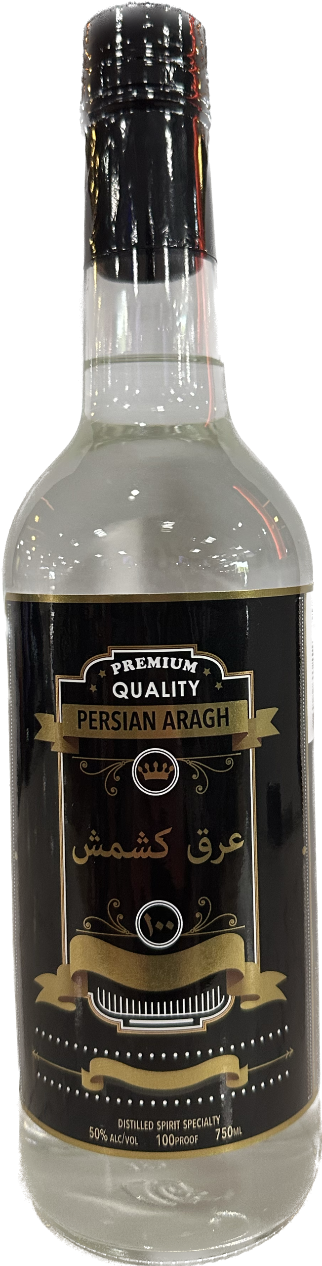 Persian Aragh Raisen Vodka California 100pf 750ml