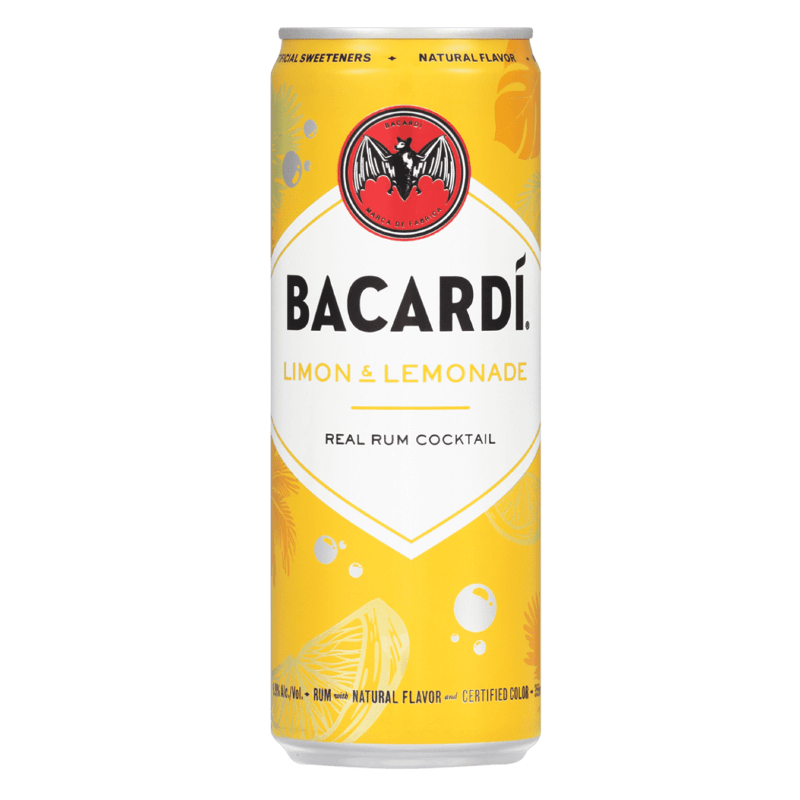 Bacardi Rum Cocktail Limon & Lemonade 4x355ml Can
