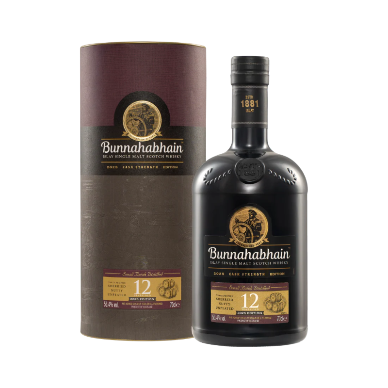 Bunnahabhain Scotch Single Malt Cask Strength 2025 Edition Islay 12yr 750ml