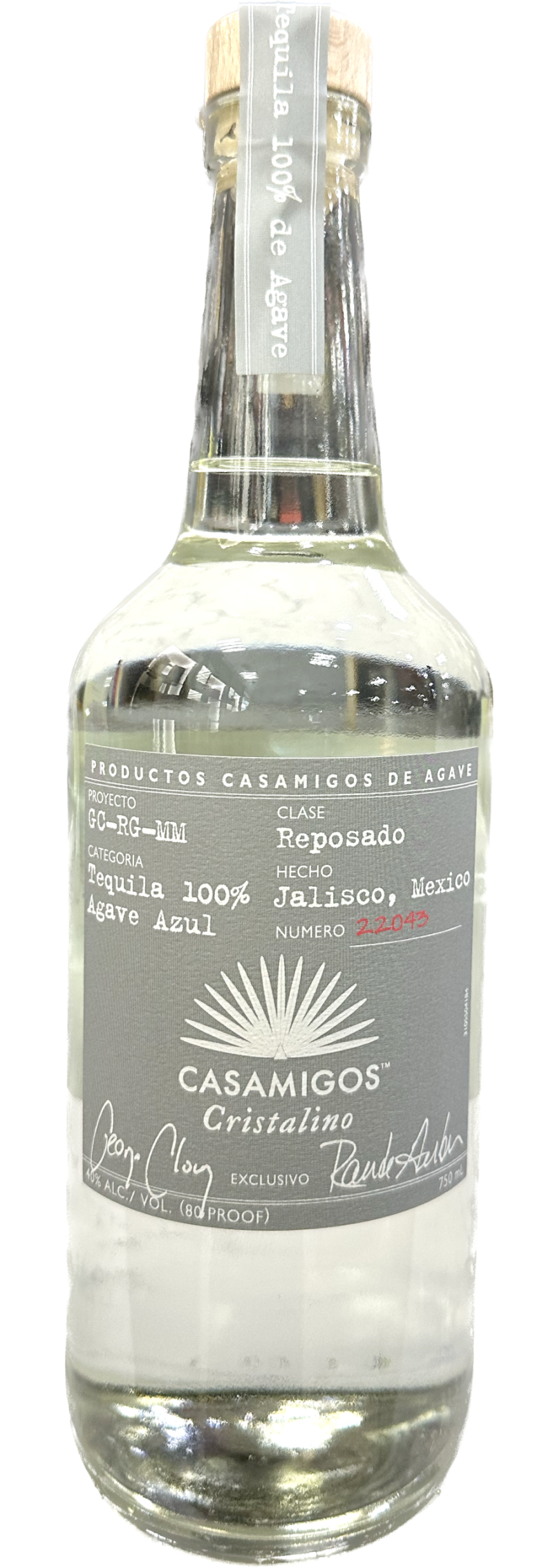 Casamigos Tequila Reposado Cristalino 750ml