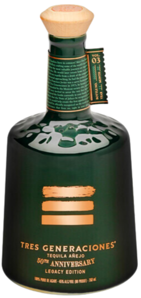 Tres Generacions Tequila Anejo Limited 50th Anniversary Legacy Edition 750ml