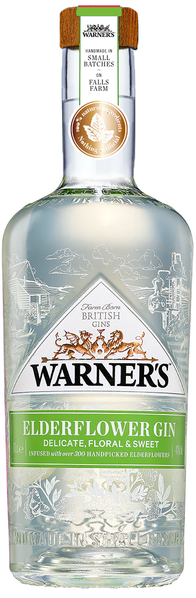 Warners Gin Elderflower Flavored England 750ml