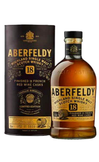 Aberfeldy Scotch Single Malt Finished In French Red Wine Casks 18yr 750ml