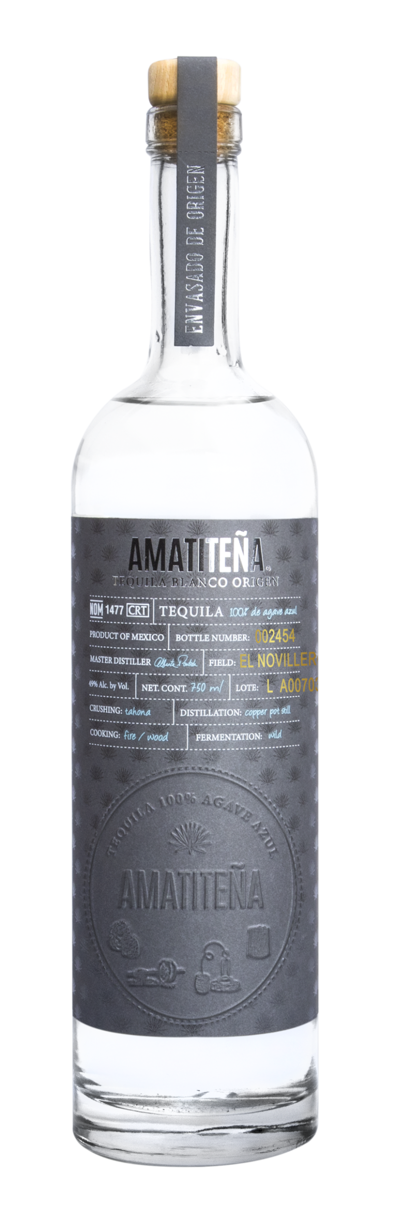 Amatitena Tequila Origen Blanco High Proof 750ml