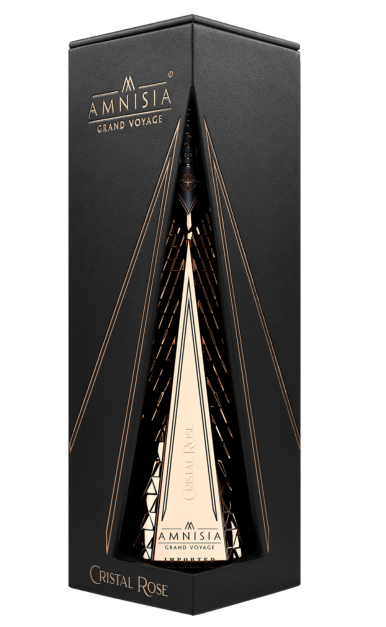 Amnisia Vodka Grand Voyage Cristal Rose With Gift Box Handcrafted Poland 1li