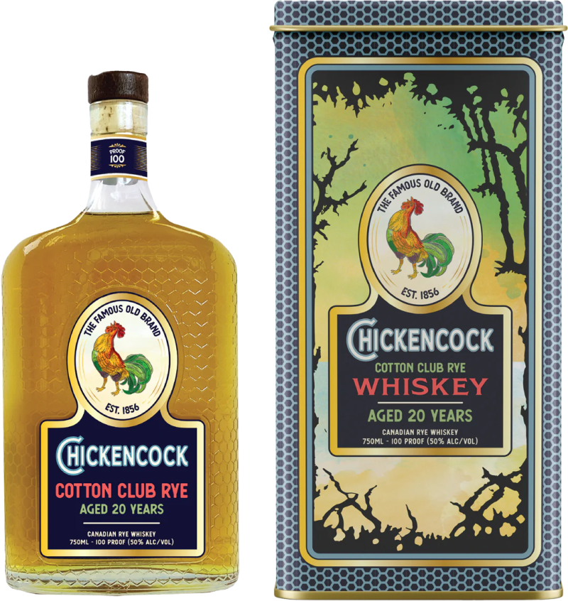 Chicken Cock Cotton Club Whiskey Rye Canada 20yr 750ml