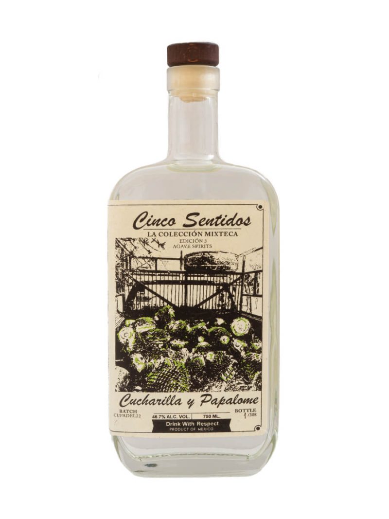 Cinco Sentidos Mezcal Cucharilla Y Papalome Mexico 750ml