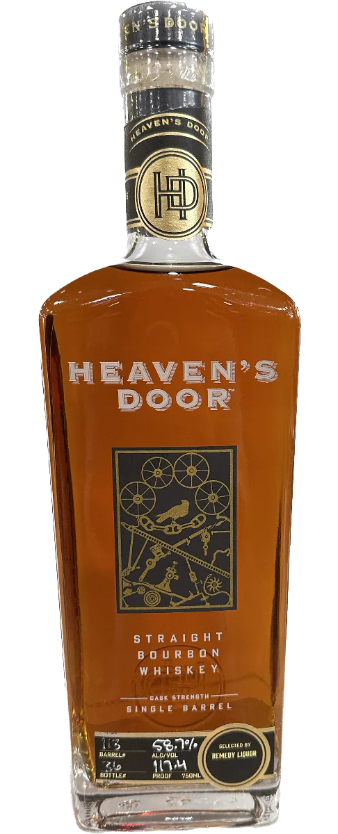 Heavens Door Platinum Barrel Select #113 Bourbon Cask Strength Tennessee 750ml