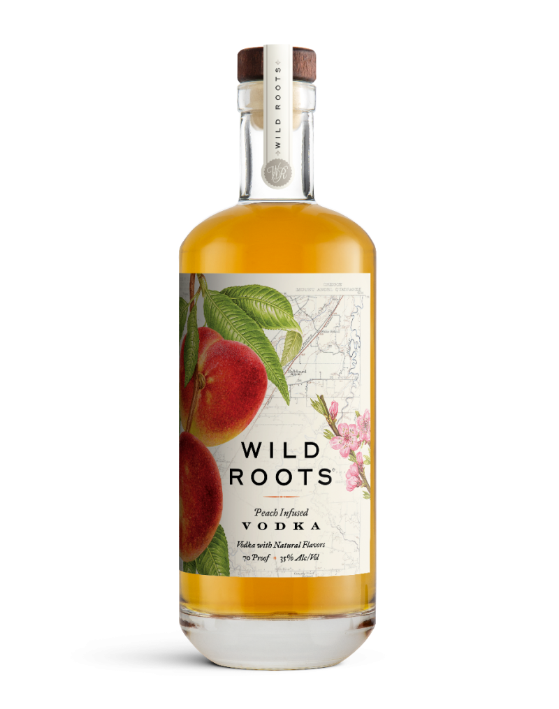 Wild Roots Vodka Peach Infused Oregon 750ml